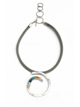 Ψηφιδωτό κολιέ ασήμι 925 Fantasia