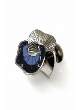 Ψηφιδωτό δαχτυλίδι ασήμι 925 γυναικείο Deep Ocean