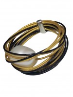 Γυναικείο χειροποίητο ατσάλινο δαχτυλίδι Circular pearls