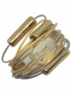 Γυναικείο χειροποίητο ατσάλινο δαχτυλίδι Υellow diamond