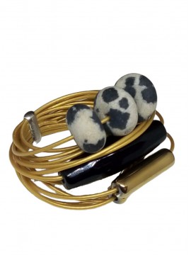 Γυναικείο χειροποίητο ατσάλινο δαχτυλίδι Animal print