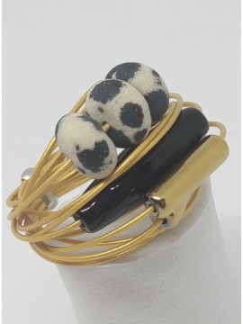 Γυναικείο χειροποίητο ατσάλινο δαχτυλίδι Animal print