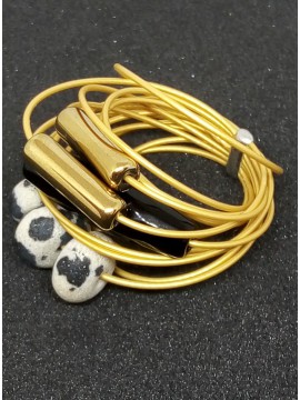 Γυναικείο χειροποίητο ατσάλινο δαχτυλίδι Animal print