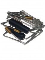 Γυναικείο χειροποίητο ατσάλινο δαχτυλίδι Gray square