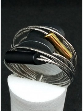 Γυναικείο χειροποίητο ατσάλινο δαχτυλίδι Gray