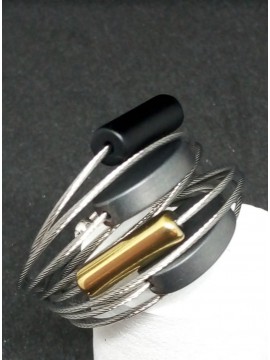 Γυναικείο χειροποίητο ατσάλινο δαχτυλίδι Gray