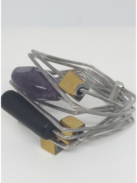 Γυναικείο χειροποίητο ατσάλινο δαχτυλίδι Square