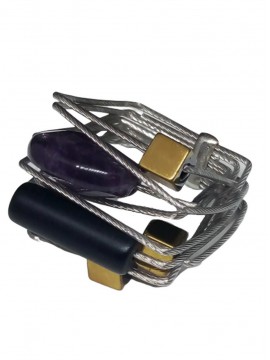 Γυναικείο χειροποίητο ατσάλινο δαχτυλίδι Square