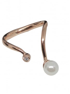 Δαχτυλίδι ασήμι 925 γυναικείο Pearl Rose
