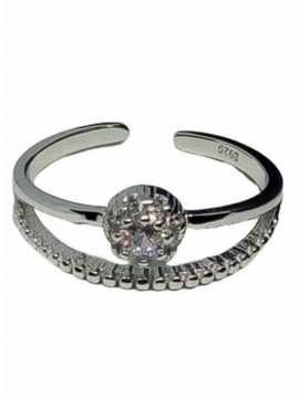 Δαχτυλίδι ασήμι 925 γυναικείο μονόπετρο silver