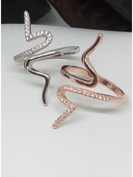 Δαχτυλίδι ασήμι 925 γυναικείο Φίδι silver