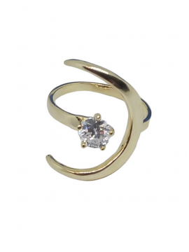 Δαχτυλίδι ασήμι 925 γυναικείο Moonlight gold