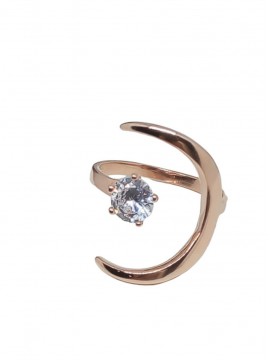 Δαχτυλίδι ασήμι 925 γυναικείο Moonlight rose gold