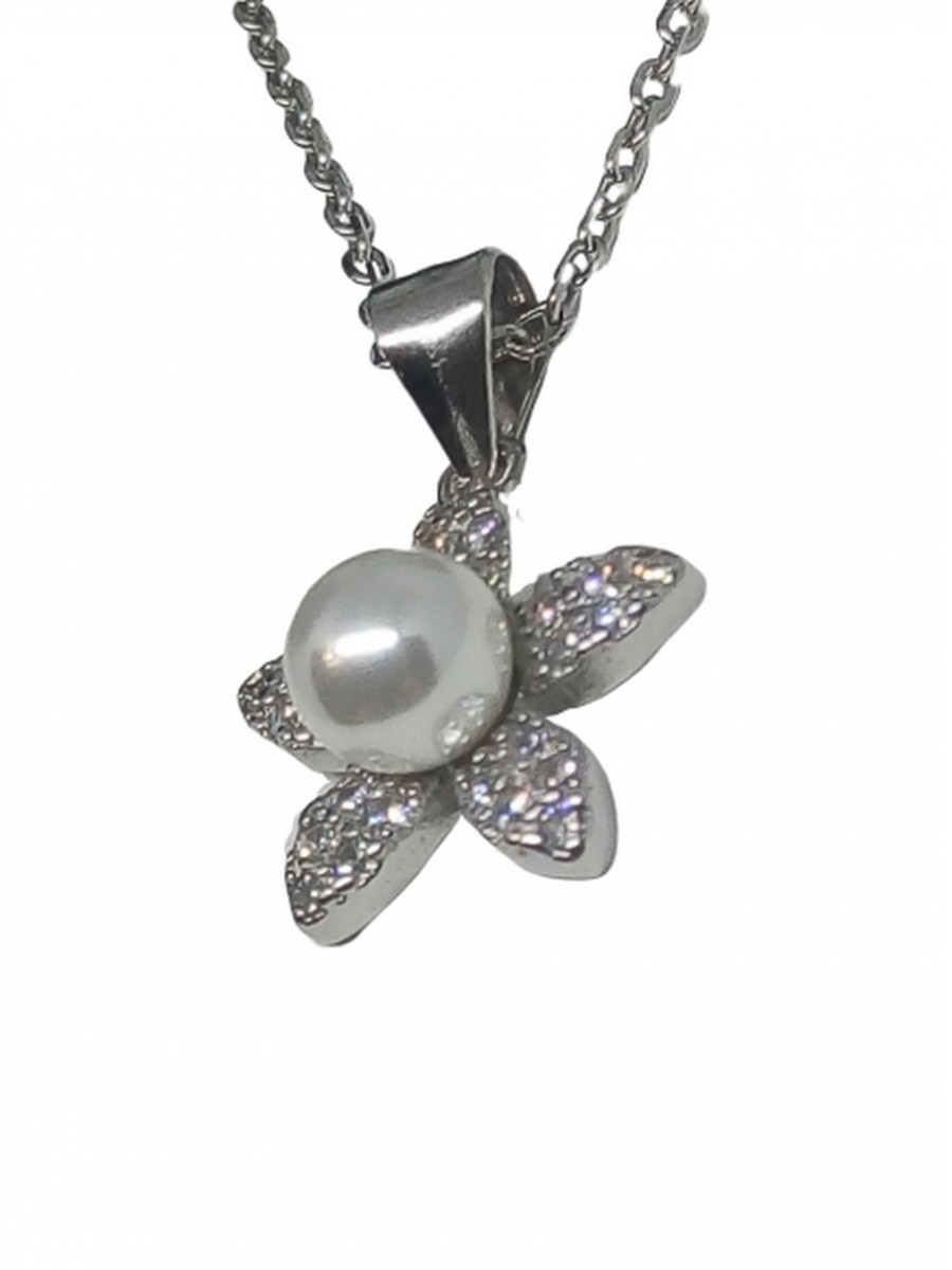 Κολιέ ασήμι 925 γυναικείο Flower