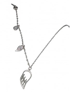 Κολιέ ασήμι 925 γυναικείο φτερό 