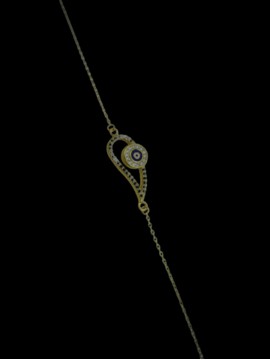 Βραχιόλι ασήμι 925 γυναικείο Gold Eye