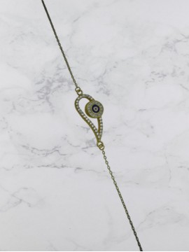 Βραχιόλι ασήμι 925 γυναικείο Gold Eye