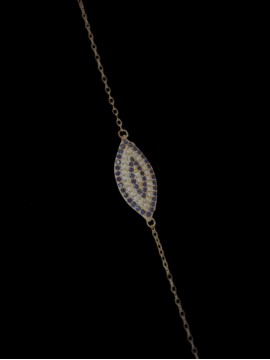 Βραχιόλι ασήμι 925 γυναικείο Rose Drop Eye