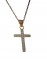 Κολιέ ασήμι 925 γυναικείο σταυρός rose gold