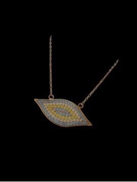 Κολιέ ασήμι 925 γυναικείο Rose Boho Eye