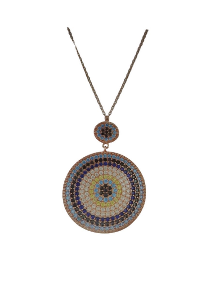 Κολιέ ασήμι 925 γυναικείο Rose Boho 