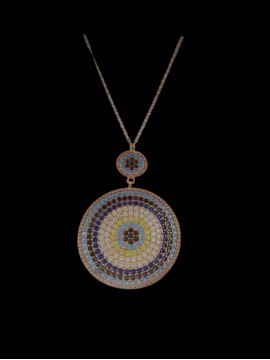 Κολιέ ασήμι 925 γυναικείο Rose Boho 