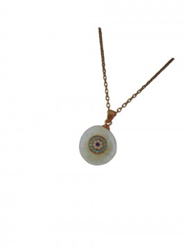 Κολιέ ασήμι 925 γυναικείο  Rose Φίλντισι