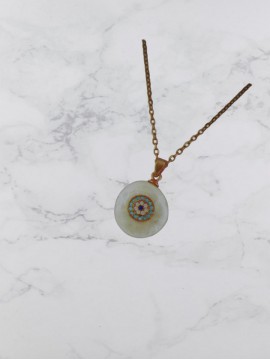 Κολιέ ασήμι 925 γυναικείο  Rose Φίλντισι