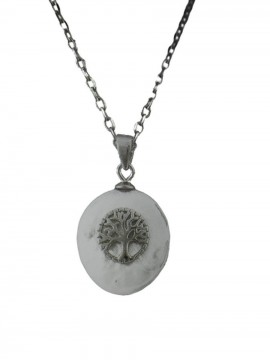 Κολιέ ασήμι 925 γυναικείο πέρλα δέντρο silver