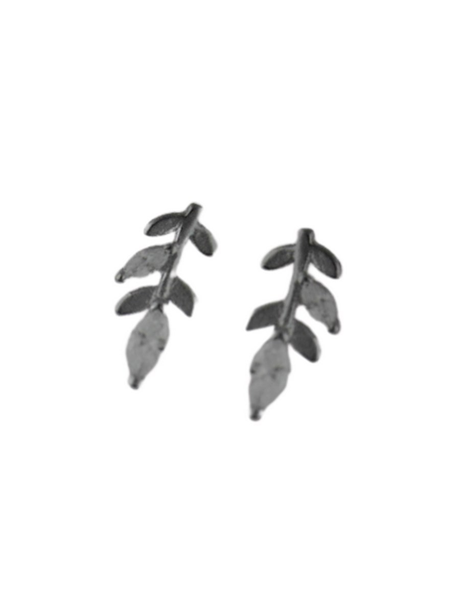 Σκουλαρίκι ασήμι 925 γυναικείο Silver Leaves