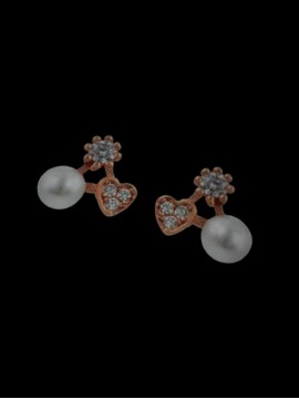 Σκουλαρίκι ασήμι 925 γυναικείο Triple Rose