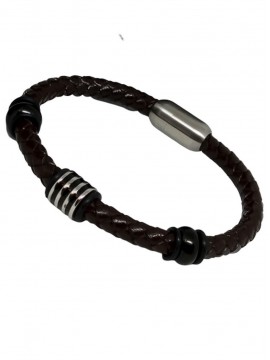 Βραχιόλι ατσάλινο ανδρικό Zebra