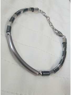 Ανδρικό  ατσάλινο βραχιόλι gray