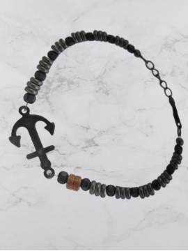 Ανδρικό  ατσάλινο  βραχιόλι  άγκυρα