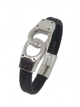 Βραχιόλι ατσάλινο ανδρικό χειροπέδα 