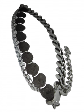 Ανδρικό  ατσάλινο βραχιόλι black