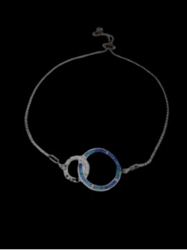 Βραχιόλι ασήμι 925 γυναικείο union blue