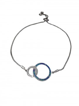 Βραχιόλι ασήμι 925 γυναικείο union blue