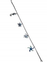 Βραχιόλι ασήμι 925 γυναικείο θάλασσα blue