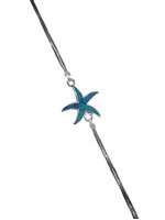 Βραχιόλι ασήμι 925 γυναικείο αστερίας blue