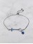 Βραχιόλι ασήμι 925 γυναικείο σταυρός blue