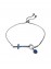 Βραχιόλι ασήμι 925 γυναικείο σταυρός blue