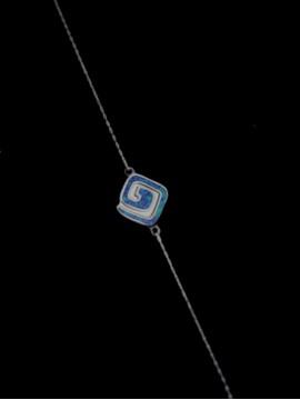 Βραχιόλι ασήμι 925 γυναικείο Δήλος blue