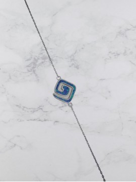 Βραχιόλι ασήμι 925 γυναικείο Δήλος blue