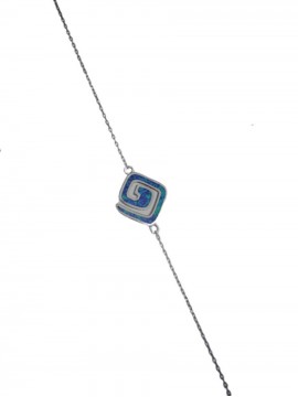 Βραχιόλι ασήμι 925 γυναικείο Δήλος blue