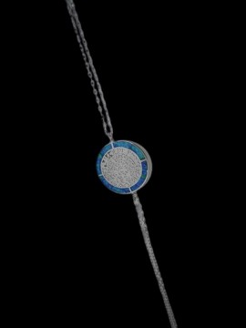 Βραχιόλι ασήμι 925 γυναικείο Φαιστός blue
