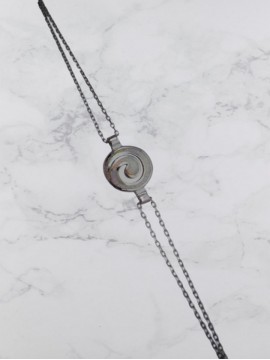 Βραχιόλι ασήμι 925 γυναικείο μαίανδρος white