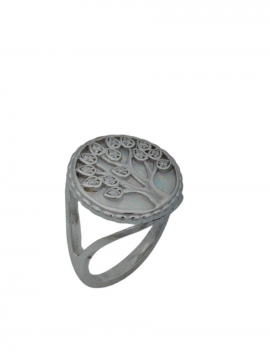 Δαχτυλίδι ασήμι 925 γυναικείο δεντρό της ζωής silver white