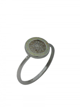 Δαχτυλίδι ασήμι 925 γυναικείο σφραγίδα άσπρη