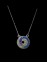 Κολιέ ασήμι 925 γυναικείο δύνη silver blue